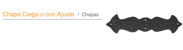 Manijn chapa ciega